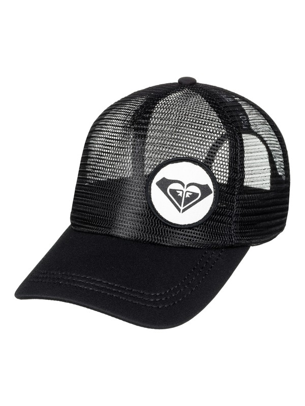 roxy, Your Baby Patch Trucker Hat, ANTHRACITE (kvj0) 0 Your Baby Patch Trucker Hat ERJHA03357 Roxy
