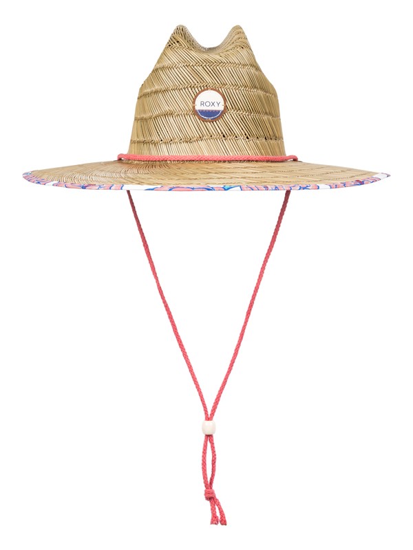 roxy, Tomboy Printed Straw Hat, MARSHMALLOW MEXICAN ROSES (xwrg) 0 Tomboy Printed Straw Hat ERJHA03361 Roxy