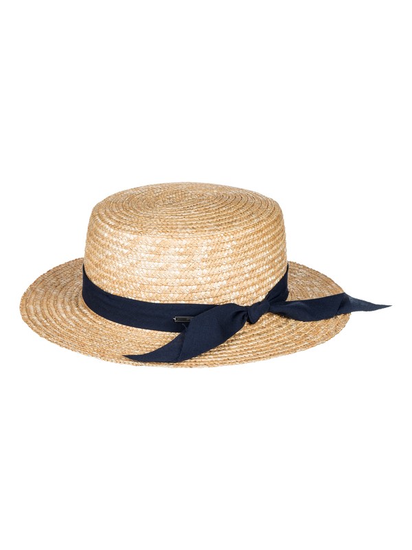 roxy, Dream Like A Travel Straw Boat Hat, DRESS BLUES (btk0) 0 Dream Like A Travel Straw Boat Hat ERJHA03383 Roxy