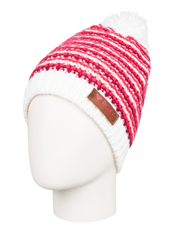 roxy, Anamudi - Pom-Pom Beanie for Women, BRIGHT WHITE (wbb0) 0 Anamudi - Pom-Pom Beanie for Women White ERJHA03409 Roxy