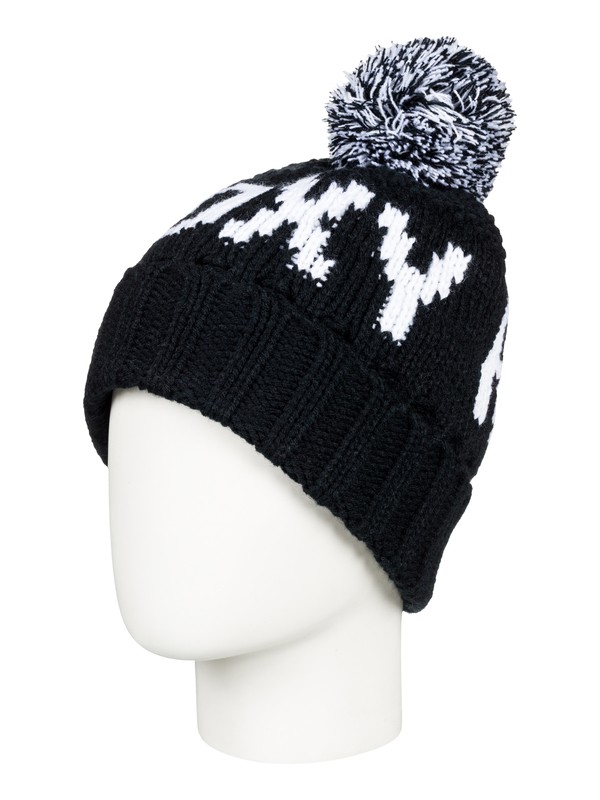 roxy, Tonic - Gorro con pompón para Mujer, TRUE BLACK (kvj0) 0 Tonic - Gorro con pompón para Mujer Negro ERJHA03411 Roxy