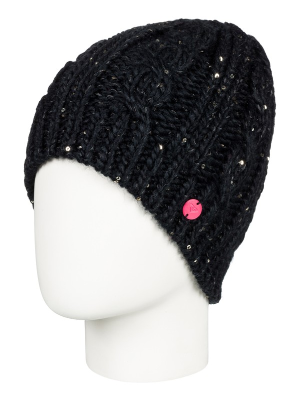 roxy, Glacialis Beanie, TRUE BLACK (kvj0) 0 Glacialis Beanie Black ERJHA03413 Roxy