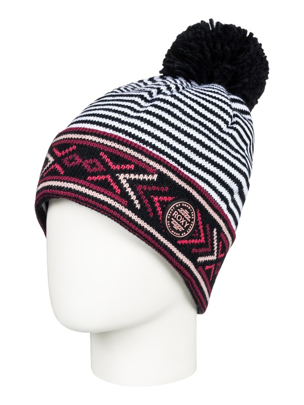 roxy, Joya Vale Pom-Pom Beanie, TEABERRY (mmn0) 0 Joya Vale Pom-Pom Beanie Pink ERJHA03433 Roxy