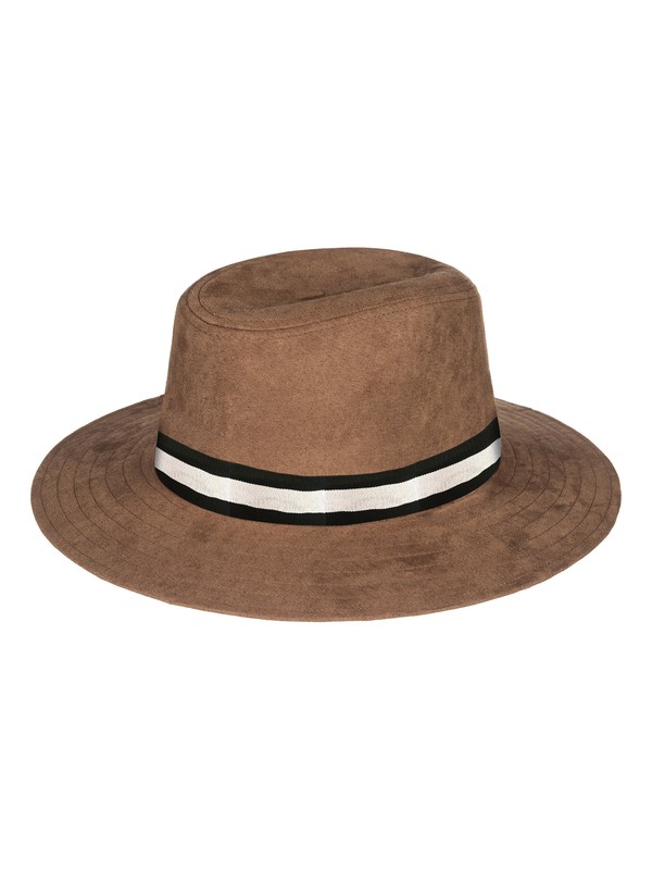 roxy, Da Vida Fedora Hat, BROWN (ctk0) 0 Da Vida Fedora Hat Brown ERJHA03447 Roxy