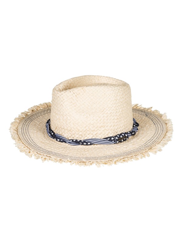 roxy, Beach Wearing Straw Panama Hat, NATURAL (yef0) 0 Beach Wearing Straw Panama Hat Yellow ERJHA03449 Roxy