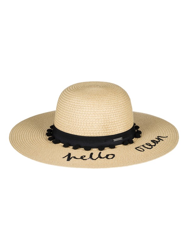 roxy, Pio La La Straw hat, ANTHRACITE (kvj0) 0 Pio La La Straw hat Black ERJHA03450 Roxy