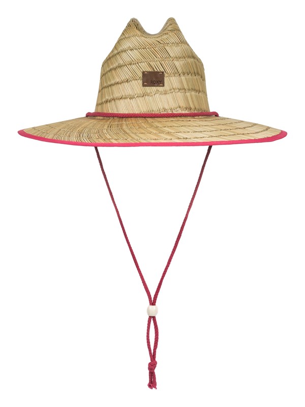roxy, Tomboy Straw Hat, HOLLY BERRY (mmt0) 0 Tomboy Straw Hat Pink ERJHA03451 Roxy