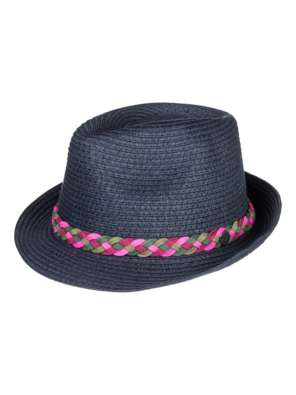 roxy, Sentimiento Straw Fedora, CROWN BLUE (bqy0) 0 Sentimiento Straw Fedora Blue ERJHA03452 Roxy