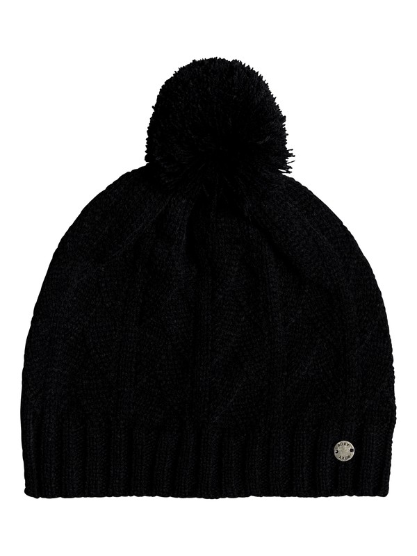 roxy, Poetic Season - Pom-Pom Beanie for Women, TRUE BLACK (kvj0) 0 Poetic Season - Pom-Pom Beanie for Women Black ERJHA03463 Roxy