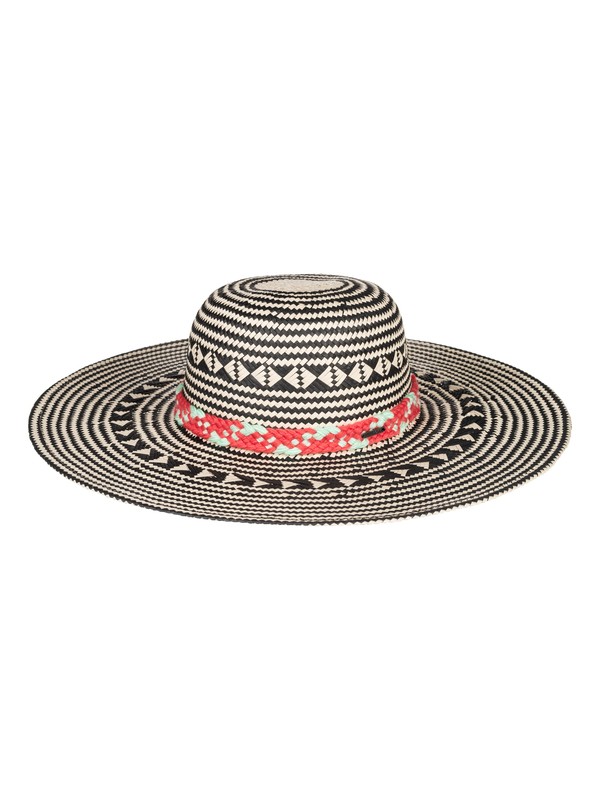 roxy, Feel In The Sand Sun Hat, TRUE BLACK (kvj0) 0 Feel In The Sand Sun Hat Black ERJHA03469 Roxy