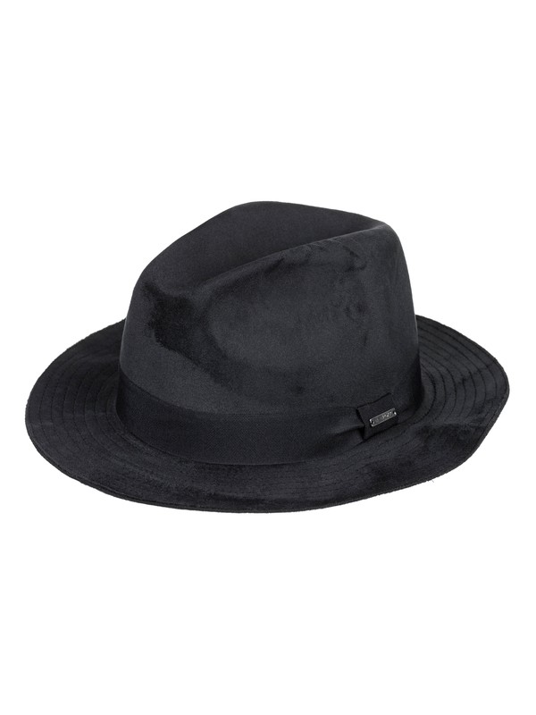 roxy, Kind Of Love Fedora Hat, TRUE BLACK (kvj0) 0 Kind Of Love Fedora Hat Black ERJHA03473 Roxy