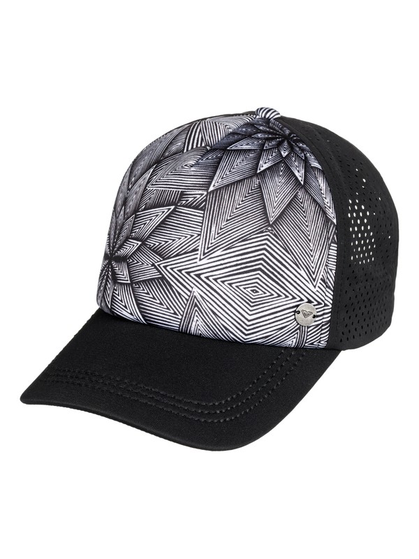 roxy, Waves Machines Trucker Hat, MARSHMALLOW POP SURF STARS (wbt6) 0 Waves Machines Trucker Hat White ERJHA03479 Roxy