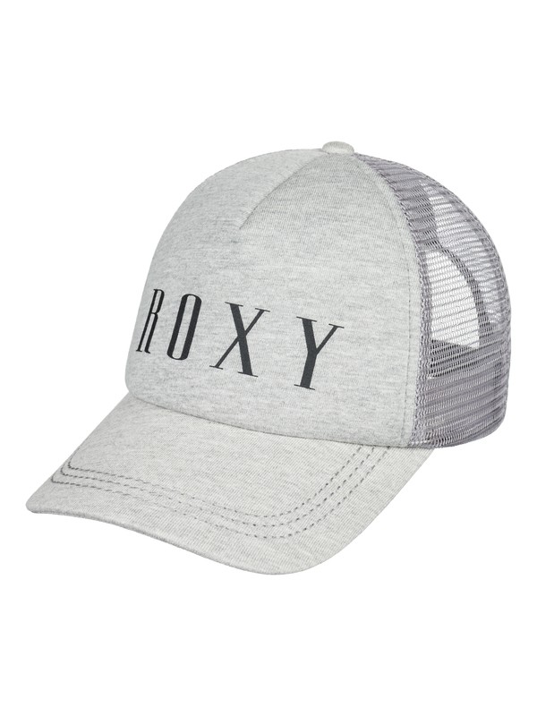 roxy, Truckin Color Trucker Hat, HERITAGE HEATHER (sgrh) 0 Truckin Color Trucker Hat Grey ERJHA03483 Roxy
