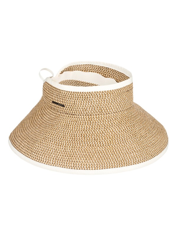roxy, Kiss The Ocean Capeline Straw Hat, MARSHMALLOW (wbt0) 0 Kiss The Ocean Capeline Straw Hat White ERJHA03495 Roxy
