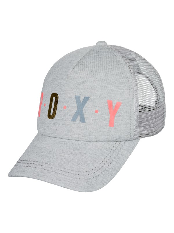 roxy, Truckin Color Trucker Hat, HERITAGE HEATHER (sgrh) 0 Truckin Color Trucker Hat Grey ERJHA03507 Roxy