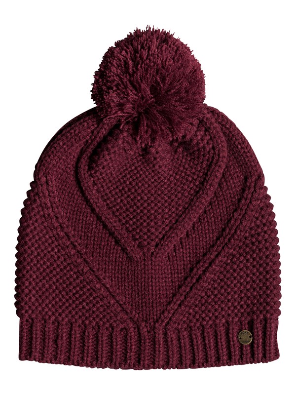 roxy, Lovers Soul Bobble Hat, OXBLOOD RED (rre0) 0 Lovers Soul Bobble Hat Red ERJHA03514 Roxy