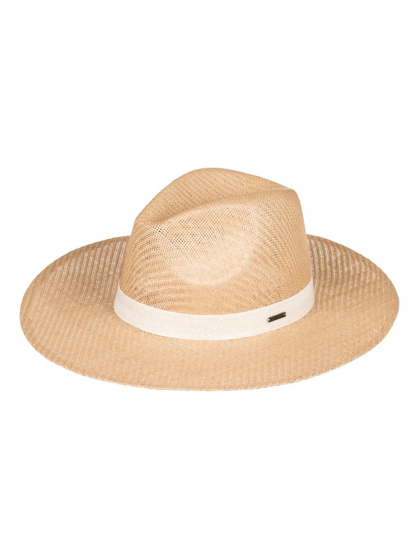 roxy, Here We Go Straw Sun Hat, NATURAL (yef0) 0 Here We Go Straw Sun Hat Yellow ERJHA03526 Roxy