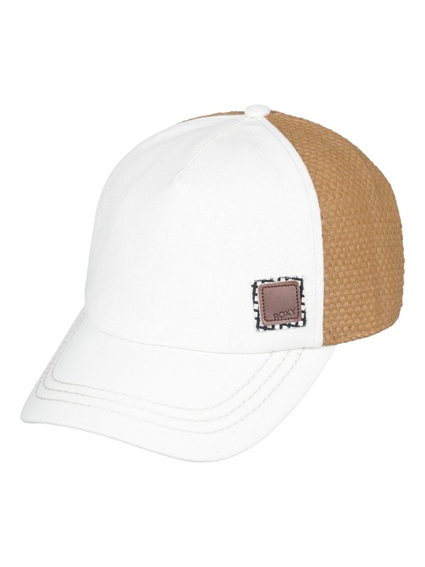 roxy, Incognito Trucker Hat, MARSHMALLOW VICHY (wbt1) 0 Incognito Trucker Hat White ERJHA03543 Roxy