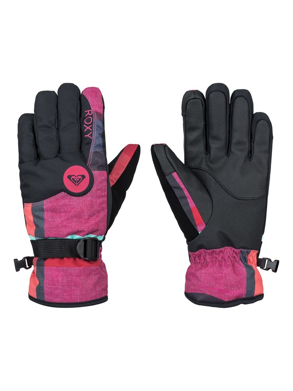 roxy, Jetty Snowboard Gloves, MAUNA PLAID (kvj1) 0 Jetty Snowboard Gloves ERJHN03004 Roxy
