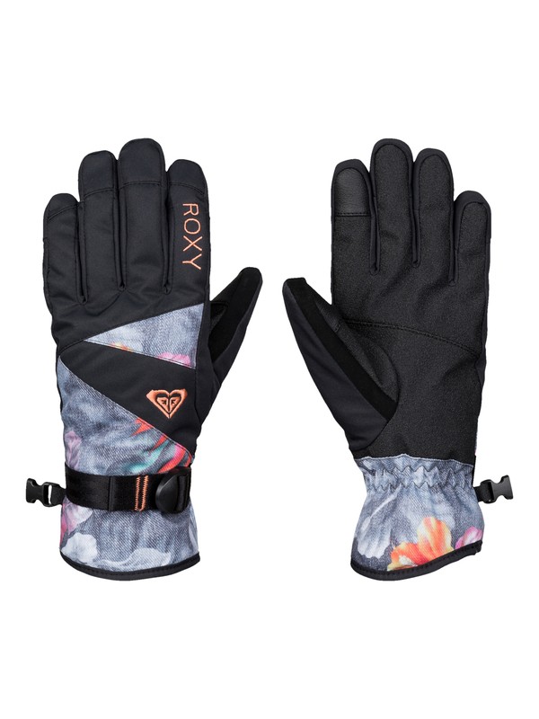 roxy, ROXY Jetty Snow Gloves, HAWAIIAN TROPIK_PARADISE PINK (mlr6) 0 ROXY Jetty Snow Gloves ERJHN03032 Roxy