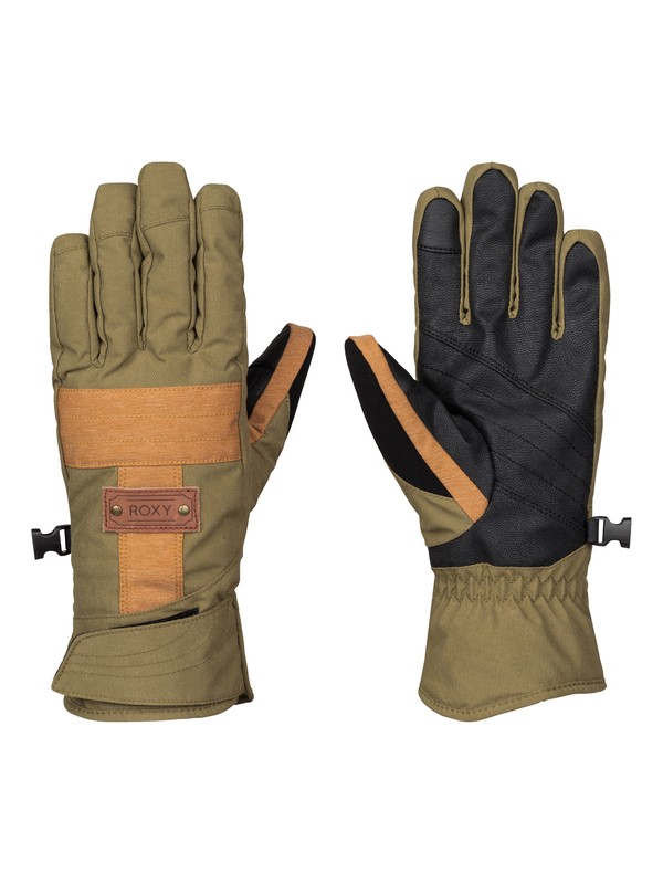 roxy, Vermont - Snow Gloves, MILITARY OLIVE (cqw0) 0 Vermont - Snow Gloves ERJHN03037 Roxy
