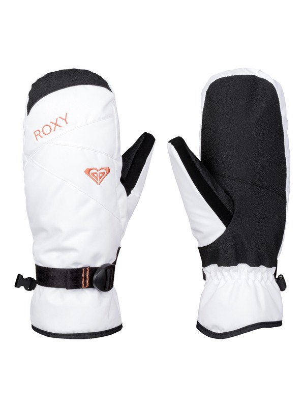 roxy, ROXY Jetty Solid - Snow Mittens, BRIGHT WHITE (wbb0) 0 ROXY Jetty Solid - Snow Mittens ERJHN03043 Roxy