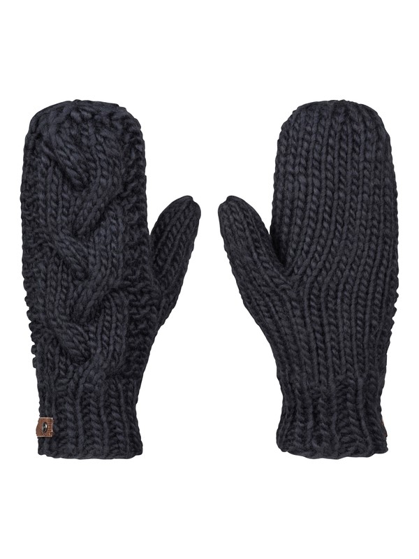 roxy, Winter Snow Mittens, TRUE BLACK (kvj0) 0 Winter Snow Mittens ERJHN03048 Roxy