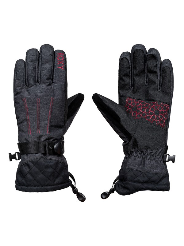 roxy, Big Bear Snowboard/Ski Gloves, TRUE BLACK (kvj0) 0 Big Bear Snowboard/Ski Gloves ERJHN03058 Roxy