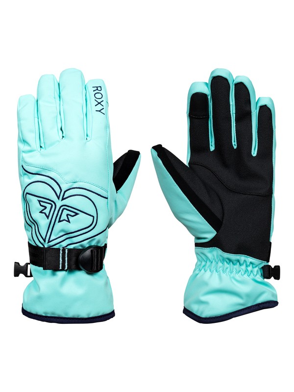 roxy, Poppy Snow Gloves, ARUBA BLUE (bfk0) 0 Poppy Snow Gloves ERJHN03062 Roxy