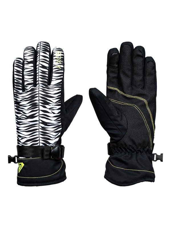 roxy, ROXY Jetty - Snowboard/Ski Gloves, TRUE BLACK_SAVANNA (kvj4) 0 ROXY Jetty - Snowboard/Ski Gloves Black ERJHN03068 Roxy