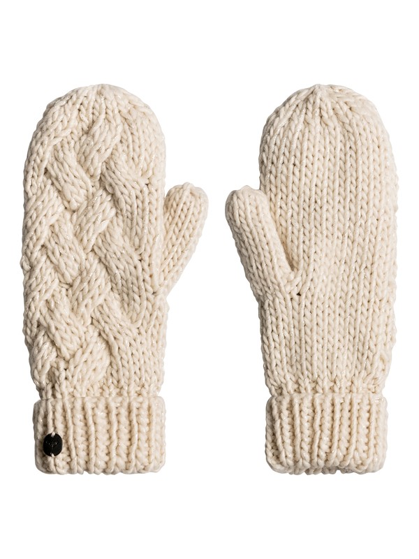 roxy, Love And Snow Snowboard/Ski Mittens, ANGORA (tee0) 0 Love And Snow Snowboard/Ski Mittens Beige ERJHN03074 Roxy
