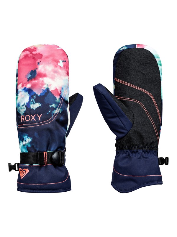 roxy, ROXY Jetty SE Snow Mittens, NEON GRAPEFRUIT_CLOUD NINE (nkn6) 0 ROXY Jetty SE Snow Mittens ERJHN03077 Roxy