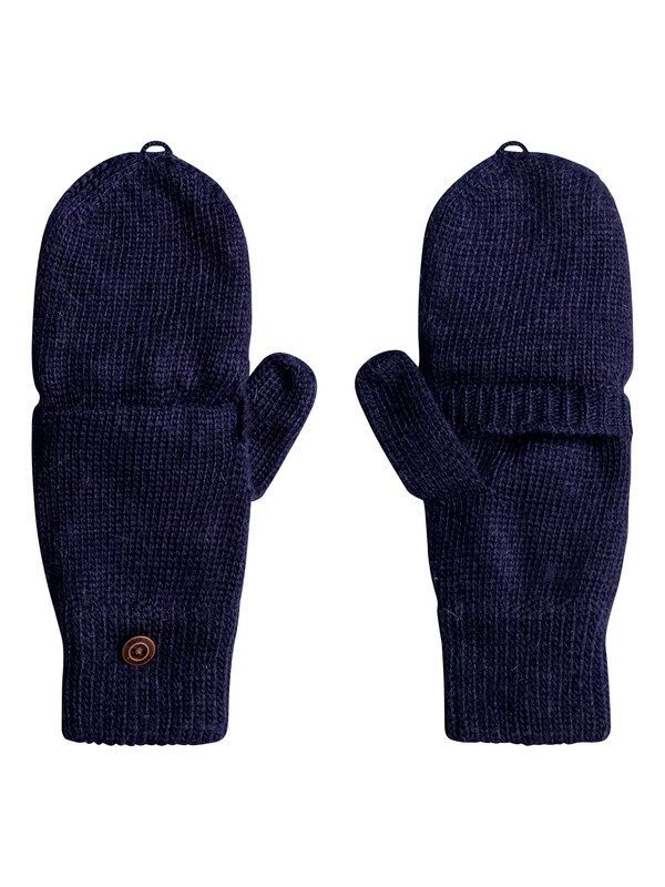 roxy, Torah Bright - Convertible Knitted Gloves/Mittens, PEACOAT (btn0) 0 Torah Bright - Convertible Knitted Gloves/Mittens ERJHN03079 Roxy