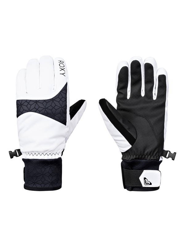roxy, Big Bear - Gloves for Women, BRIGHT WHITE (wbb0) 0 Big Bear - Gloves for Women White ERJHN03094 Roxy