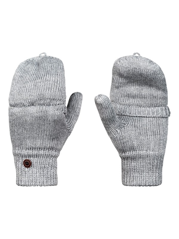 roxy, Frozen Jaya - Knitted Mittens, WARM HEATHER GREY (sjeh) 0 Frozen Jaya - Knitted Mittens Grey ERJHN03115 Roxy