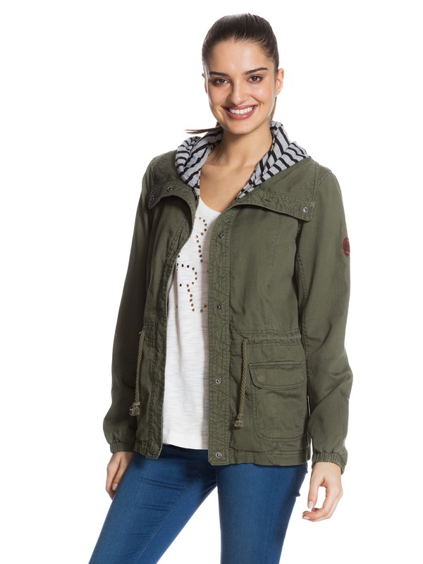 roxy, Wood Ridge Jacket, RECRUIT OLIVE (gpz0) 0 Wood Ridge Jacket ERJJK03000 Roxy