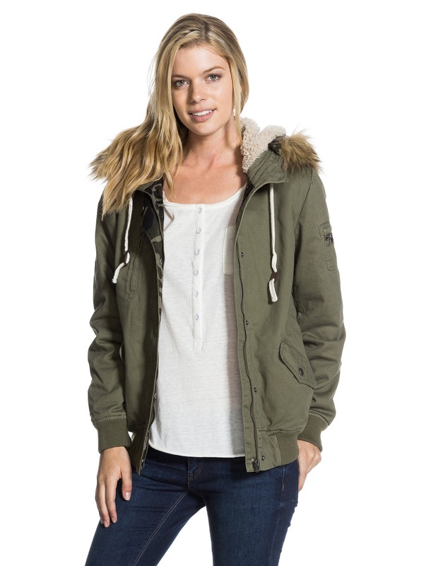 roxy, Locked Out Jacket, RECRUIT OLIVE (gpz0) 0 Locked Out Jacket ERJJK03040 Roxy