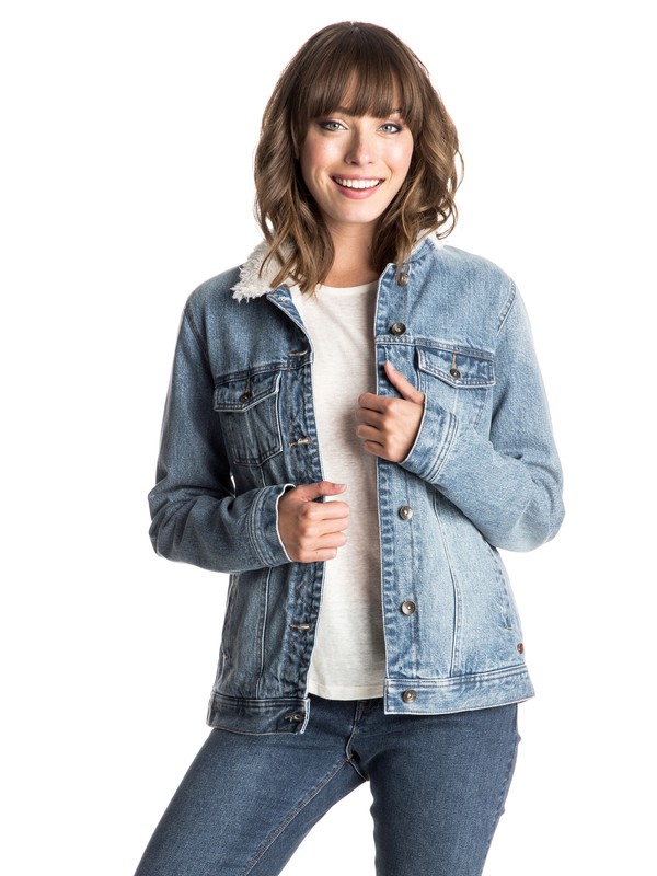 roxy, Sandy Denim Jacket, VINTAGE MED BLUE (brdw) 0 Sandy Denim Jacket ERJJK03074 Roxy