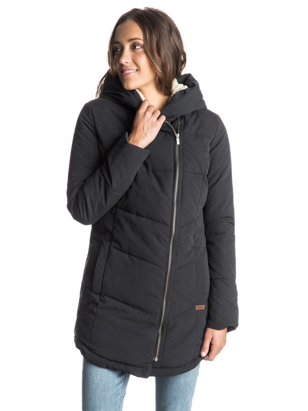 roxy, Night Out Coat, TRUE BLACK (kvj0) 0 Night Out Coat ERJJK03080 Roxy