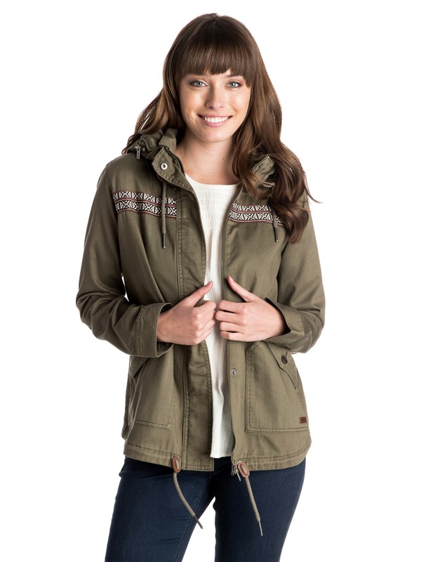 roxy, Wintercloud Military Jacket, DUSTY OLIVE (gpb0) 0 Wintercloud Military Jacket ERJJK03095 Roxy