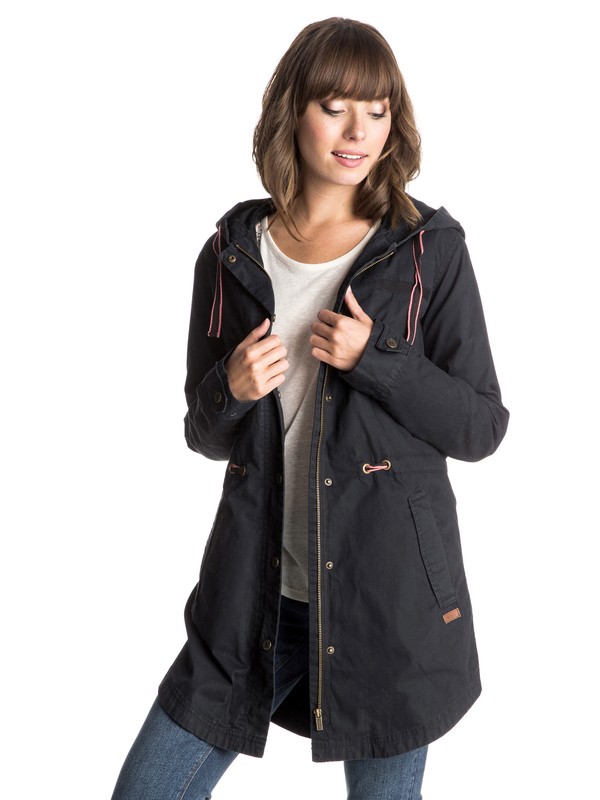 roxy, Over The Horizon Parka Jacket, TRUE BLACK (kvj0) 0 Over The Horizon Parka Jacket ERJJK03102 Roxy