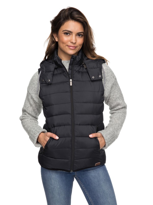 roxy, Free Innuit - Insulator Gilet, TRUE BLACK (kvj0) 0 Free Innuit - Insulator Gilet ERJJK03135 Roxy