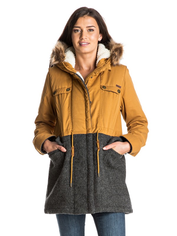 roxy, Anzoras Land Parka, BONE BROWN (cmt0) 0 Anzoras Land Parka ERJJK03151 Roxy
