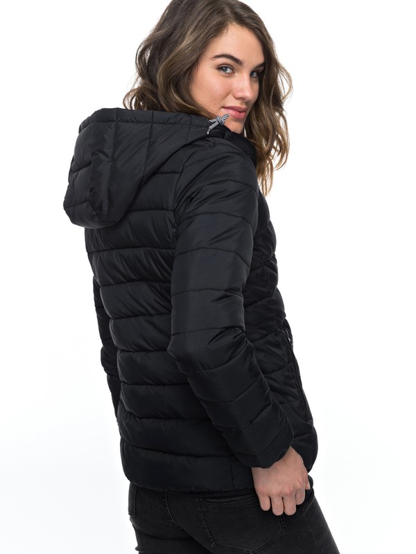 roxy, Forever Freely - Veste chaude à capuche pour Femme, TRUE BLACK (kvj0) 0 Forever Freely - Veste chaude à capuche pour Femme Noir ERJJK03158 Roxy