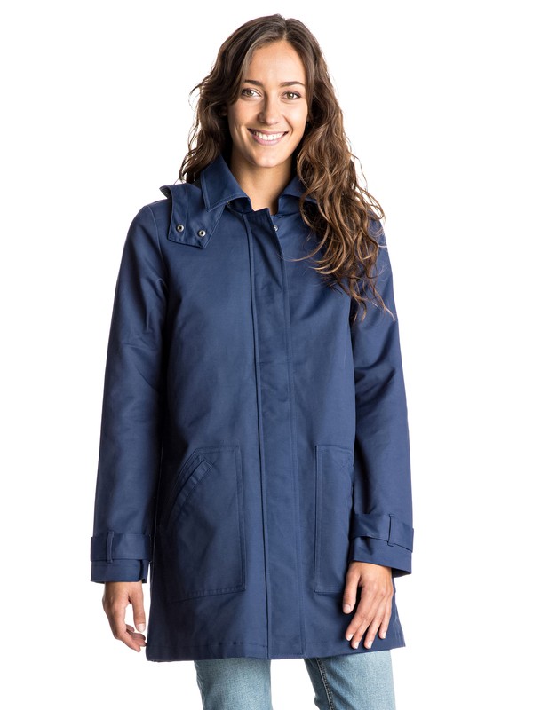 roxy, Gili Peak - Regenjas met capuchon, BLUE DEPTHS (bta0) 0 Gili Peak - Regenjas met capuchon Blue ERJJK03169 Roxy