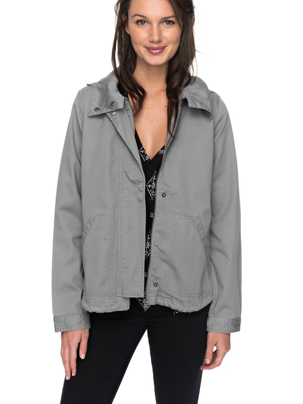 roxy, Watch The Sunrise Light Hooded Jacket, SHARKSKIN (skg0) 0 Watch The Sunrise Light Hooded Jacket ERJJK03202 Roxy