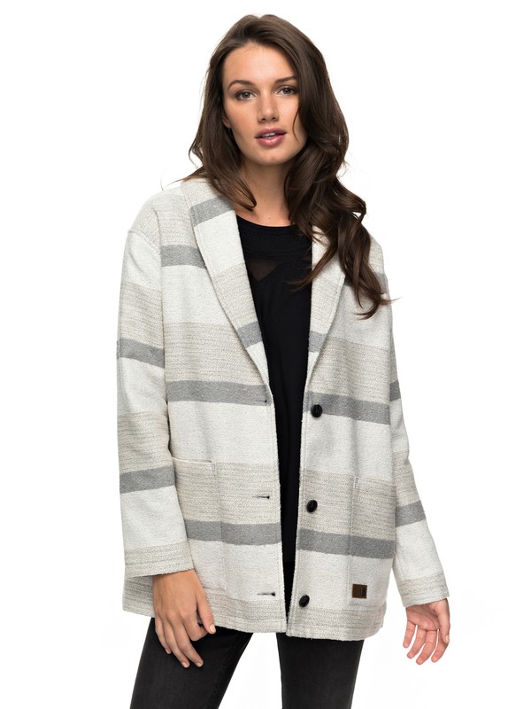 roxy, Lunar Light - Light Jersey Jacket, HERITAGE HEATHER (sgrh) 0 Lunar Light - Light Jersey Jacket Gray ERJJK03205 Roxy