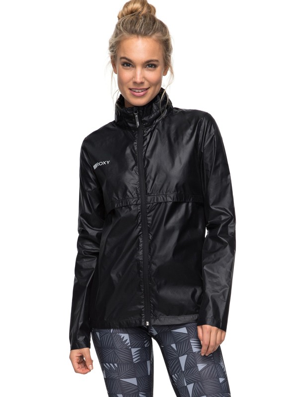 roxy, Tahima - Waterafstotend Hardloopjack, ANTHRACITE (kvj0) 0 Tahima - Waterafstotend Hardloopjack Black ERJJK03206 Roxy