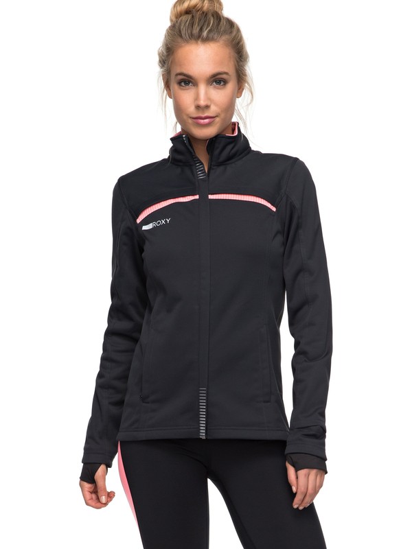 roxy, Supranova - Wasserabweisende Laufjacke, ANTHRACITE (kvj0) 0 Supranova - Wasserabweisende Laufjacke Schwarz ERJJK03208 Roxy
