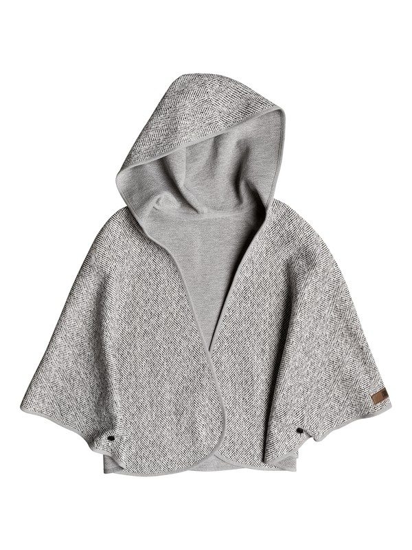 roxy, Tide Over Blanket Cape Coat, HERITAGE HEATHER (sgrh) 0 Tide Over Blanket Cape Coat ERJJK03215 Roxy
